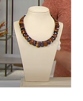 Jay King Sterling Silver Multicolor Desert Sunset Stone Necklace, 18"